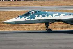 Sukhoi Su-57 Felon photographed by Rushikesh Pardeshi, 2026-08-26