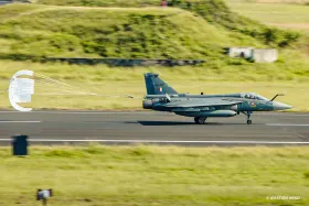 LCA Tejas Mk1 photographed by Rushikesh Pardeshi, 2025-11-03